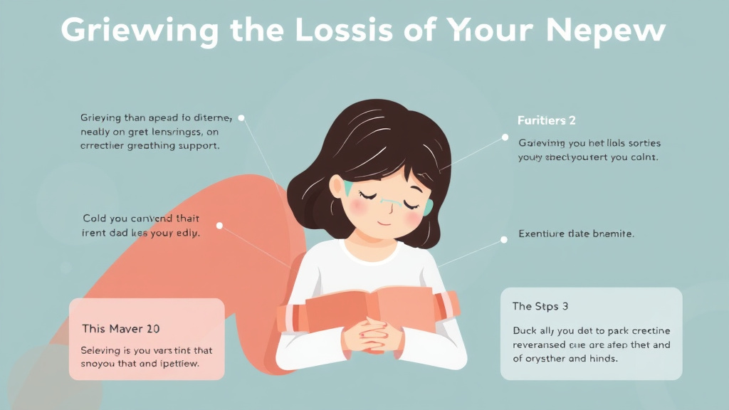Practical checklist visual for grieving the Loss of Your Nephew