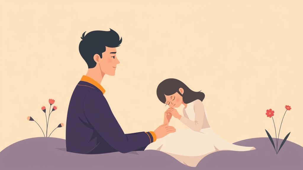 Visual overview of grieving the Loss of Your Partner with key concepts highlighted