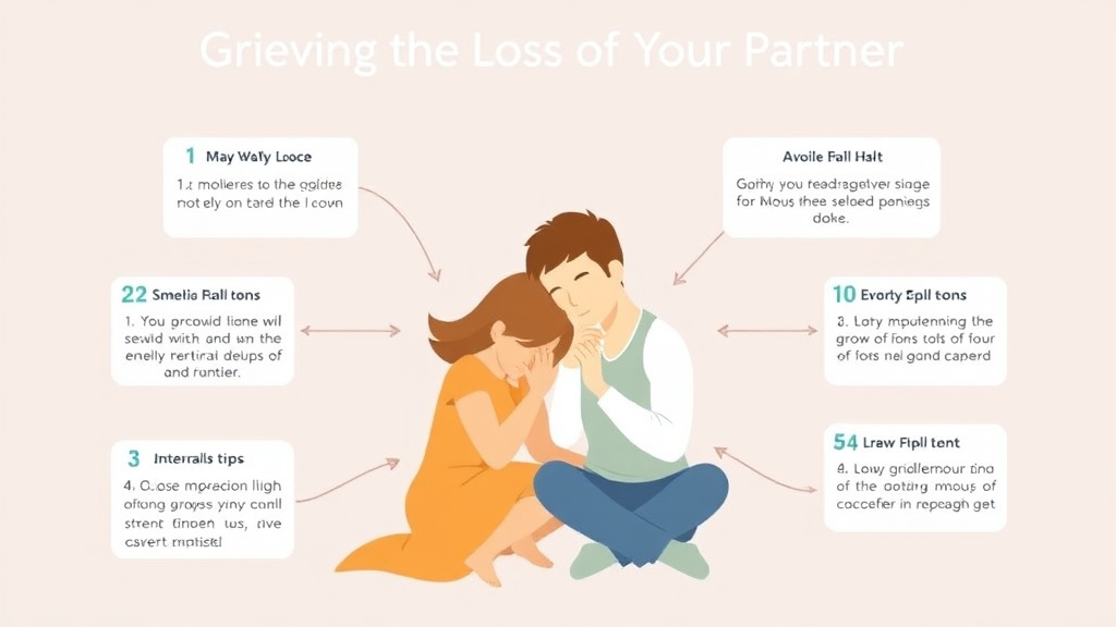 Practical checklist visual for grieving the Loss of Your Partner