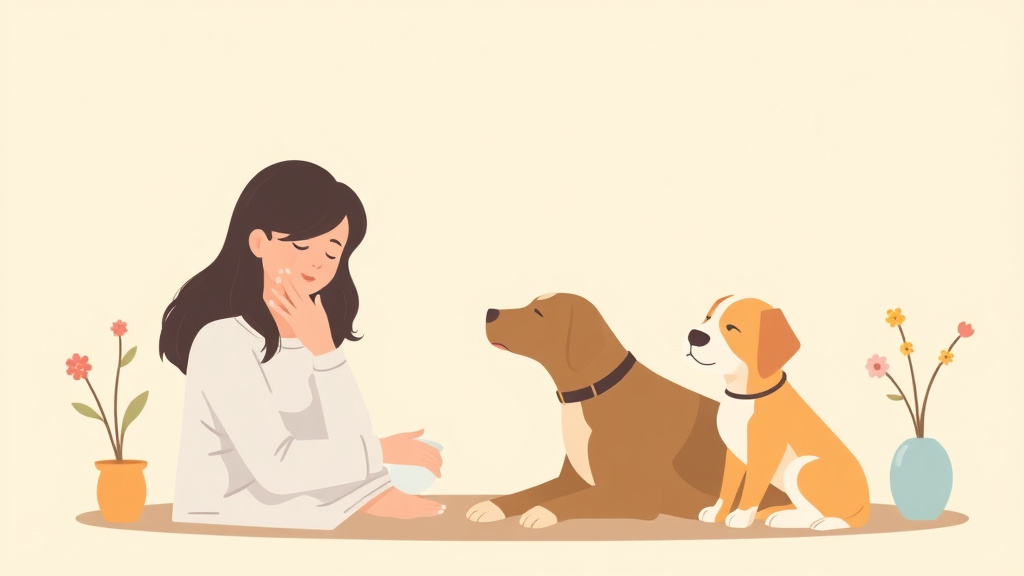 Clear illustration of grieving the Loss of Your Pet with supporting details