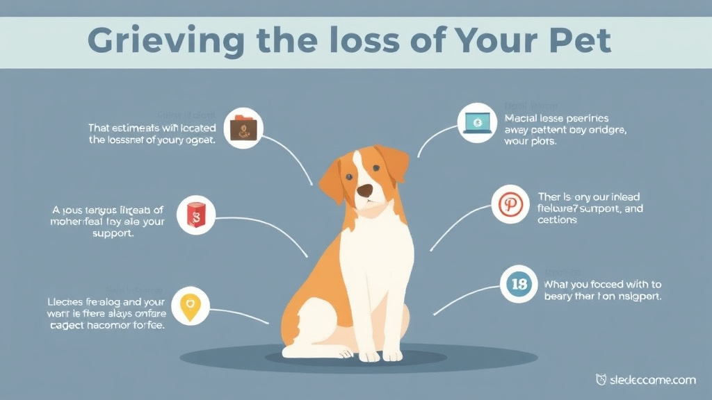 Action-oriented illustration showing how to apply grieving the Loss of Your Pet