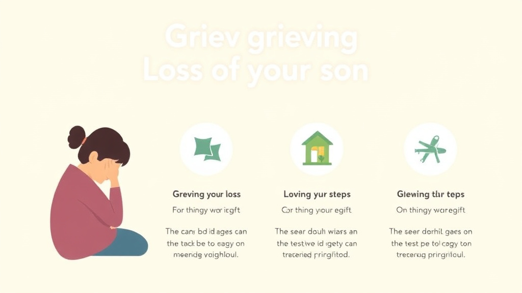 Action-oriented illustration showing how to apply grieving the Loss of Your Son