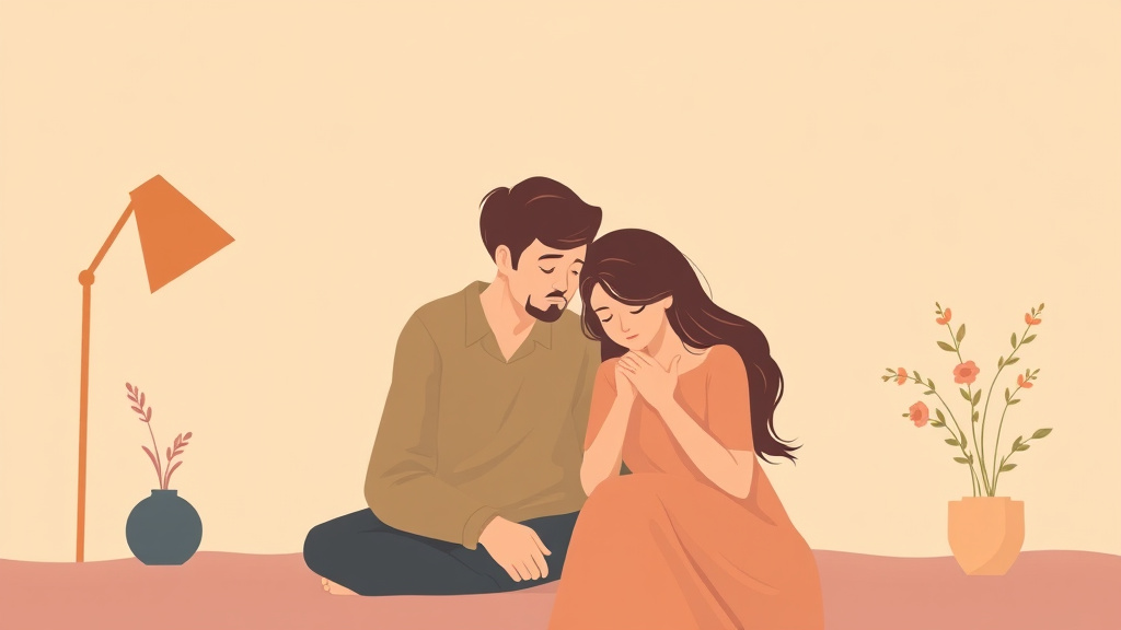 Detailed visual representation of grieving the Loss of Your Spouse