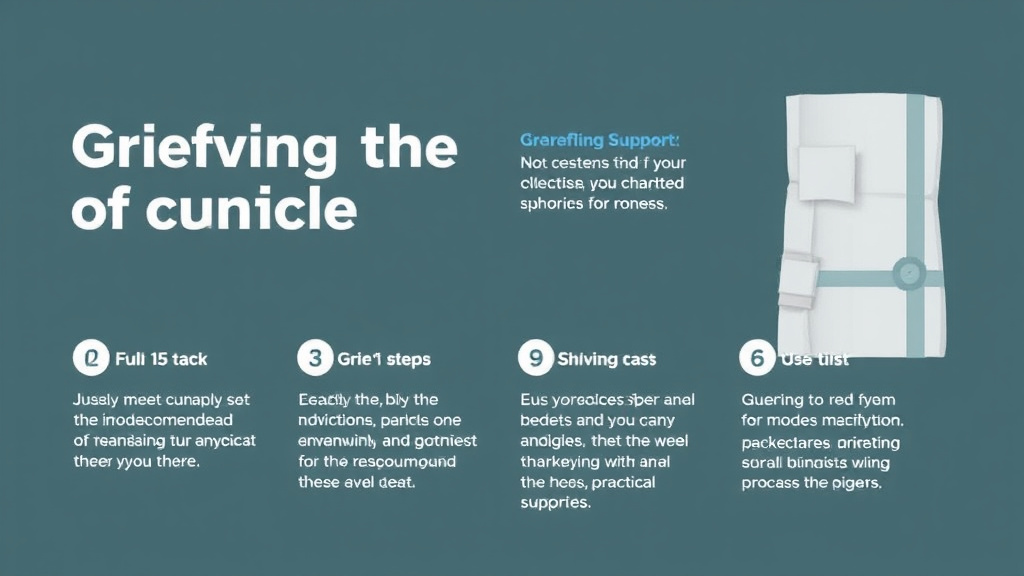 Action-oriented illustration showing how to apply grieving the Loss of Your Uncle