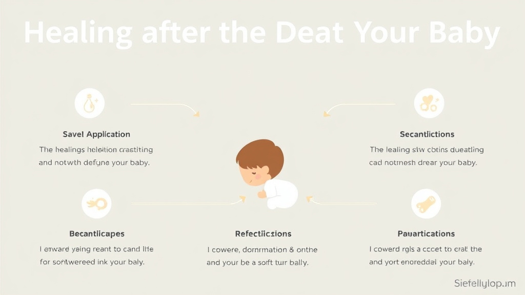 Action-oriented illustration showing how to apply healing After the Death of Your Baby
