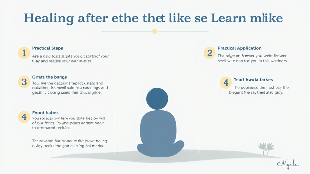 Action-oriented illustration showing how to apply healing After the Death of Your Brother