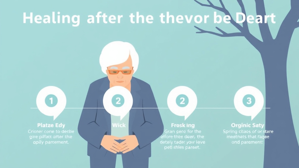Process flow illustration for putting healing After the Death of Your Grandparent into action