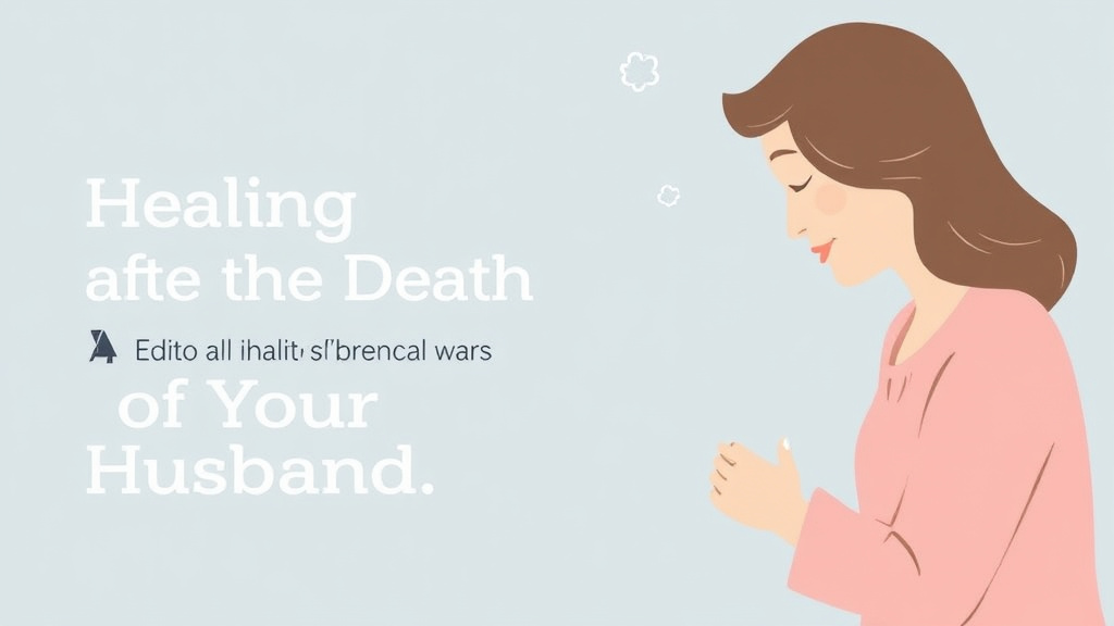 Practical checklist visual for healing After the Death of Your Husband