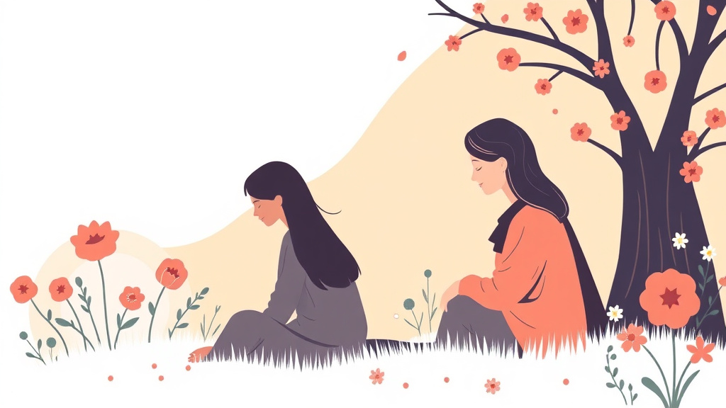 Educational graphic covering the essentials of healing After the Death of Your Mother