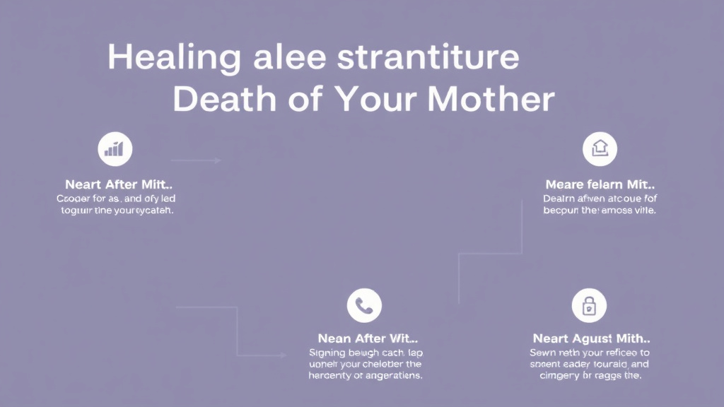 Implementation roadmap for healing After the Death of Your Mother with actionable steps