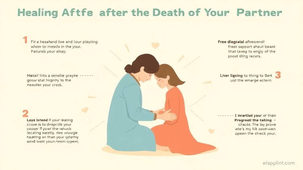 Step-by-step visual guide for implementing healing After the Death of Your Partner