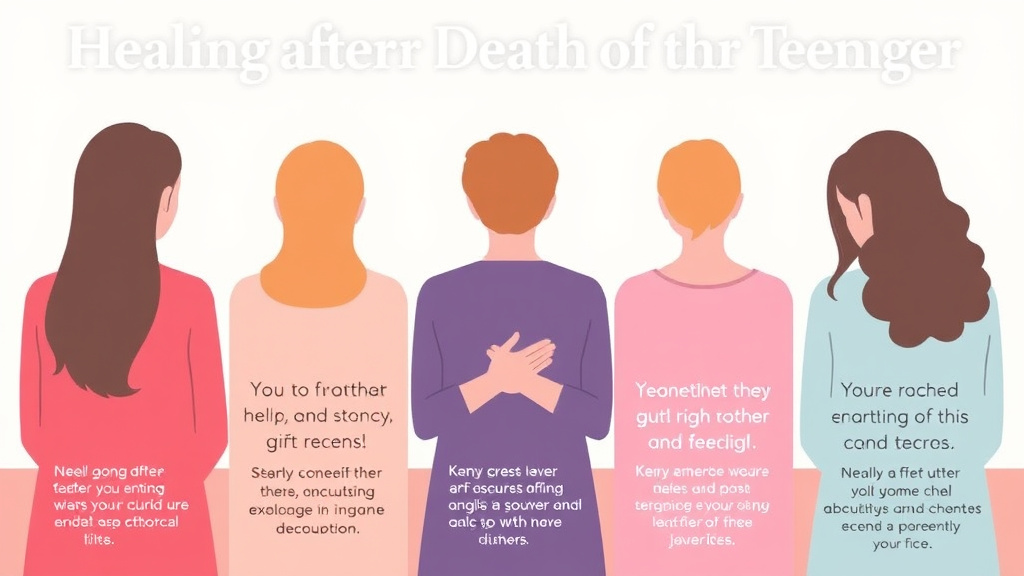 Action-oriented illustration showing how to apply healing After the Death of Your Teenager