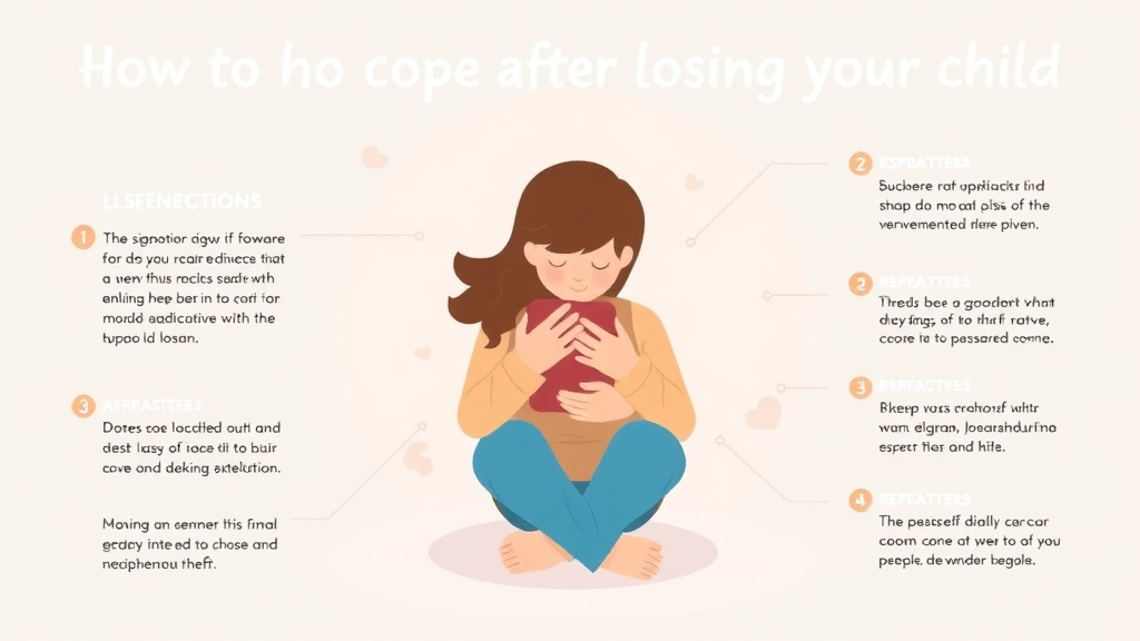 Process flow illustration for putting cope After Losing Your Child into action