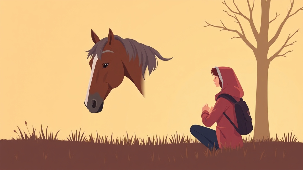 Educational graphic covering the essentials of cope After Losing Your Horse