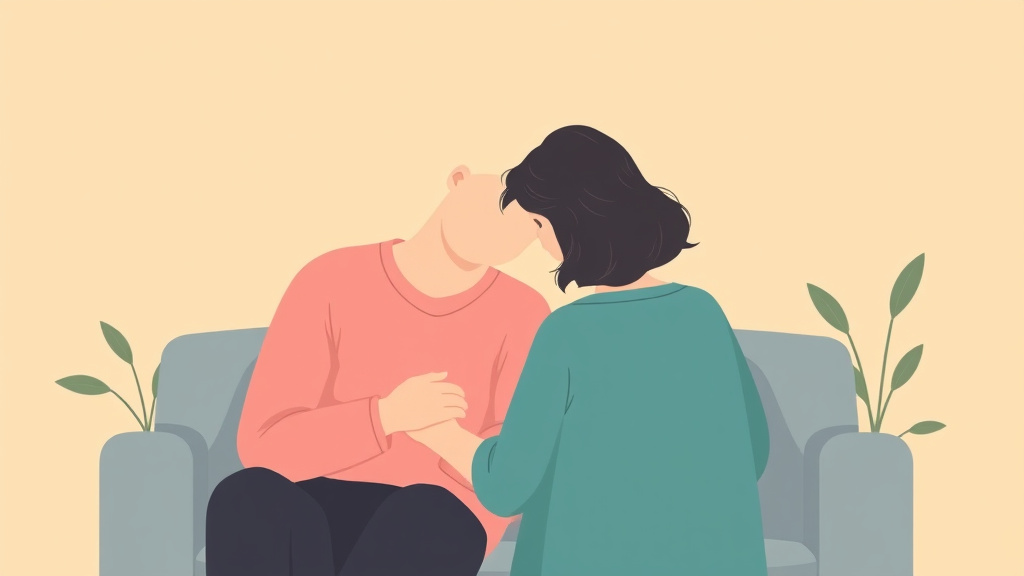 Illustration breaking down the fundamentals of cope After Losing Your Husband