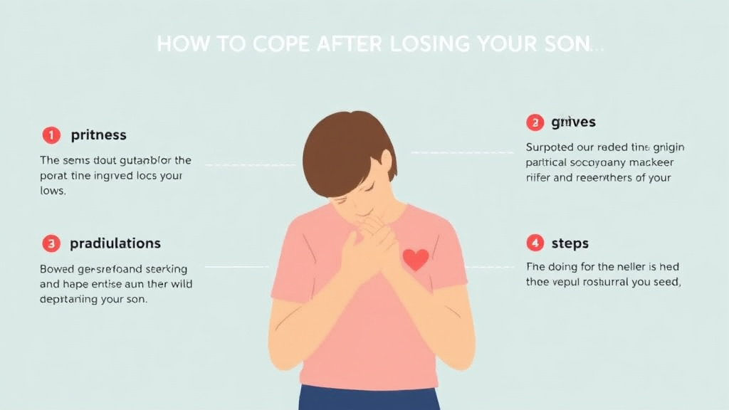 Process flow illustration for putting cope After Losing Your Son into action