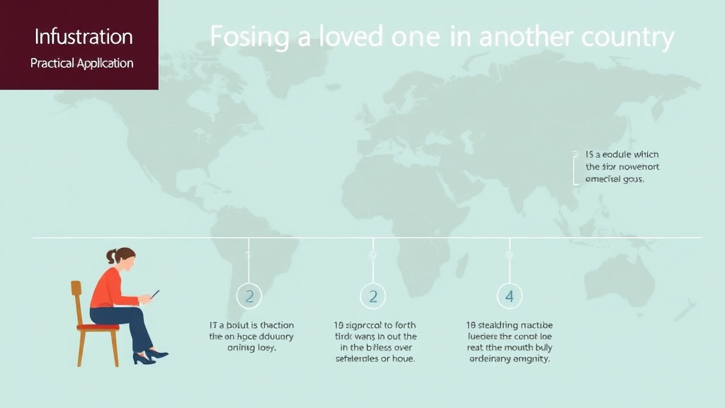Practical checklist visual for losing a Loved One in Another Country