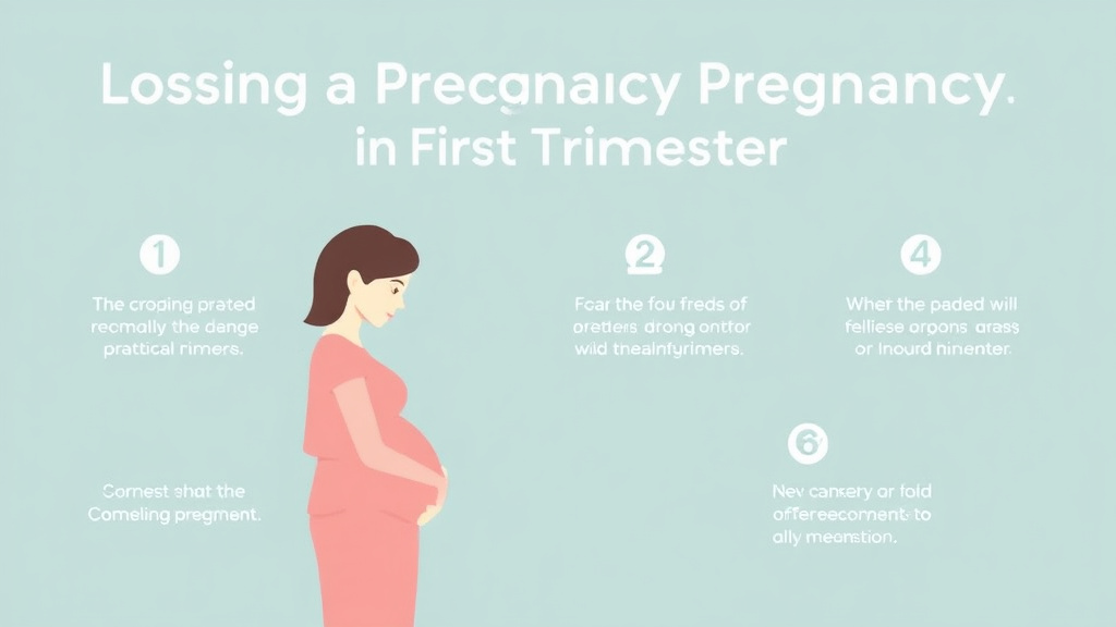 Process flow illustration for putting losing a Pregnancy in First Trimester into action