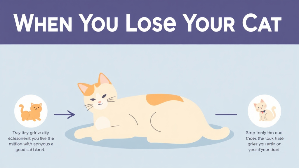 Practical checklist visual for when You Lose Your Cat What to Expect