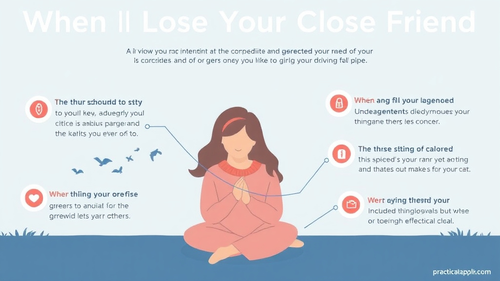 Practical checklist visual for when You Lose Your Close Friend What to Expect