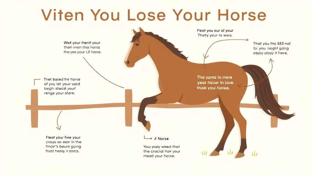 Process flow illustration for putting when You Lose Your Horse What to Expect into action