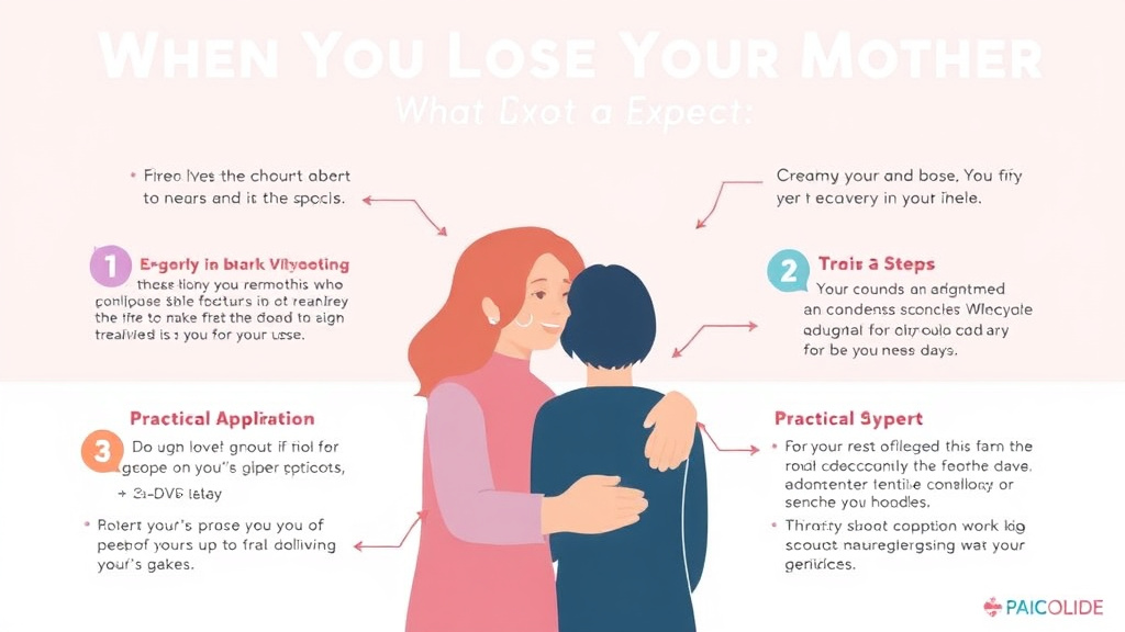 Step-by-step visual guide for implementing when You Lose Your Mother What to Expect