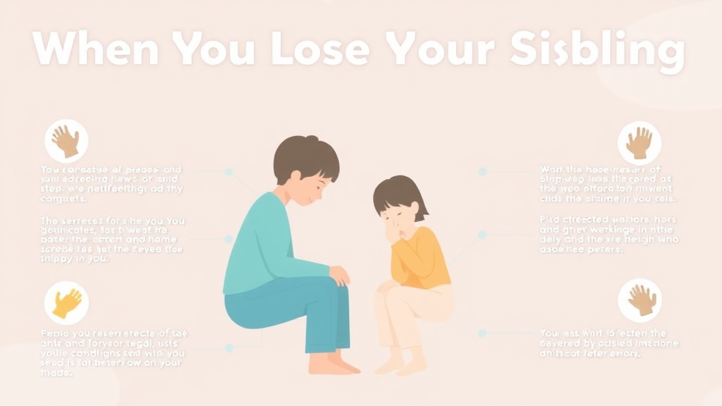 Action-oriented illustration showing how to apply when You Lose Your Sibling What to Expect