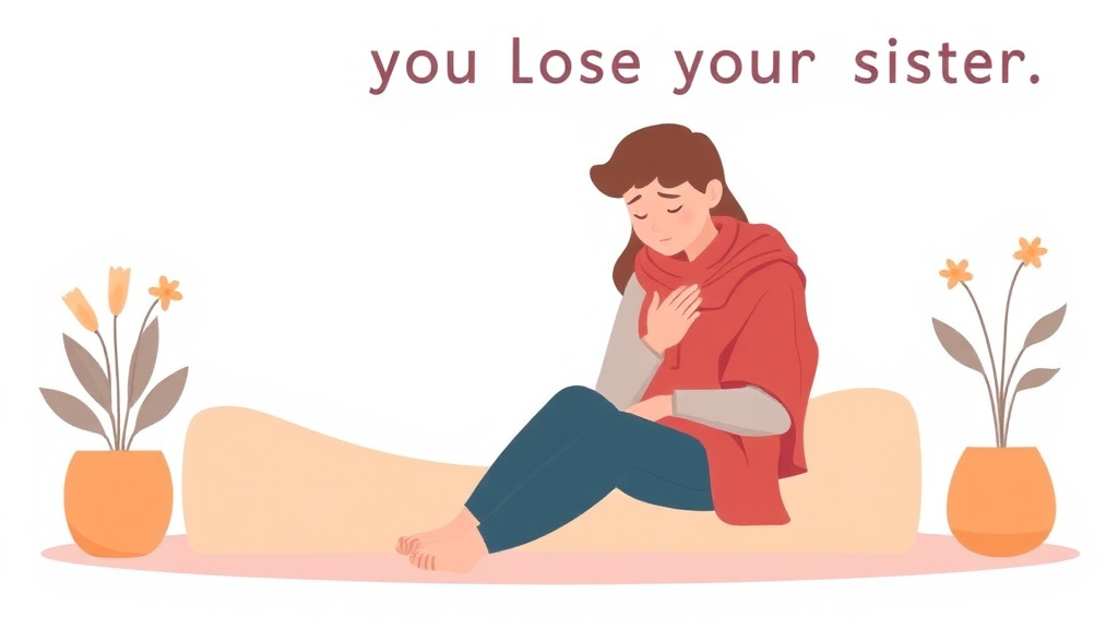 Visual overview of when You Lose Your Sister What to Expect with key concepts highlighted