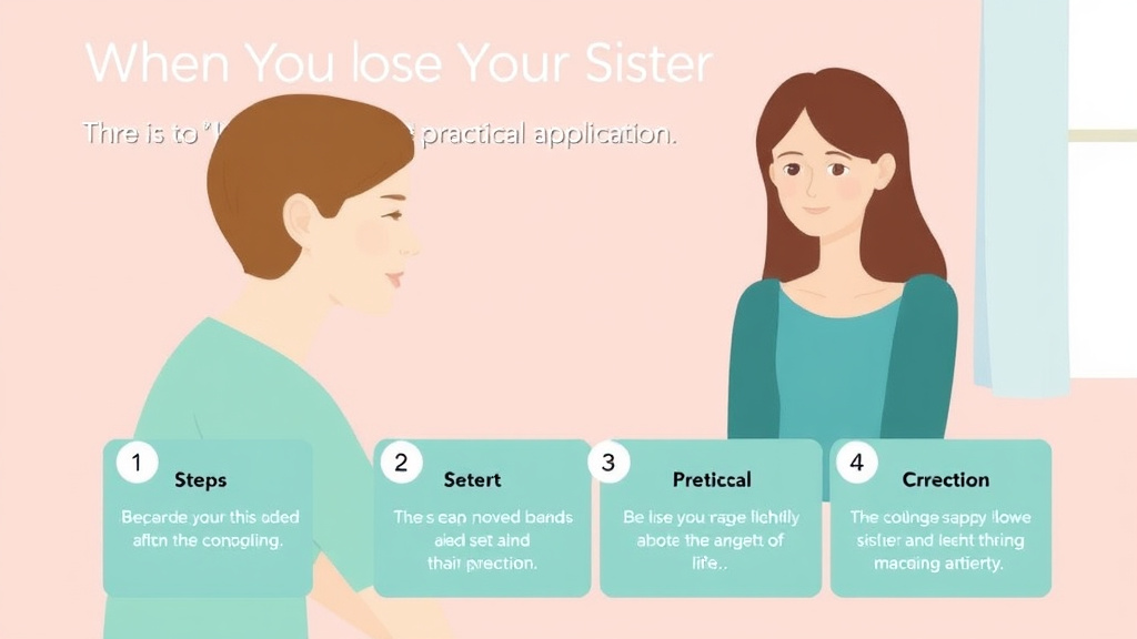 Implementation roadmap for when You Lose Your Sister What to Expect with actionable steps