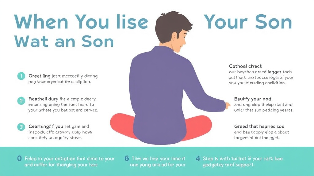 Practical checklist visual for when You Lose Your Son What to Expect