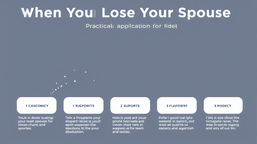 Practical checklist visual for when You Lose Your Spouse What to Expect