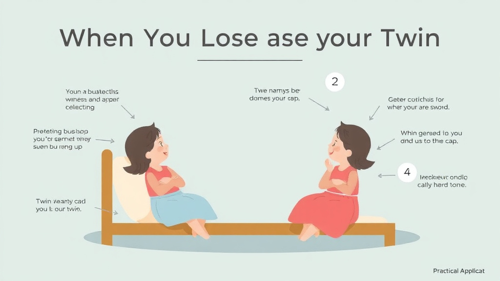 Action-oriented illustration showing how to apply when You Lose Your Twin What to Expect