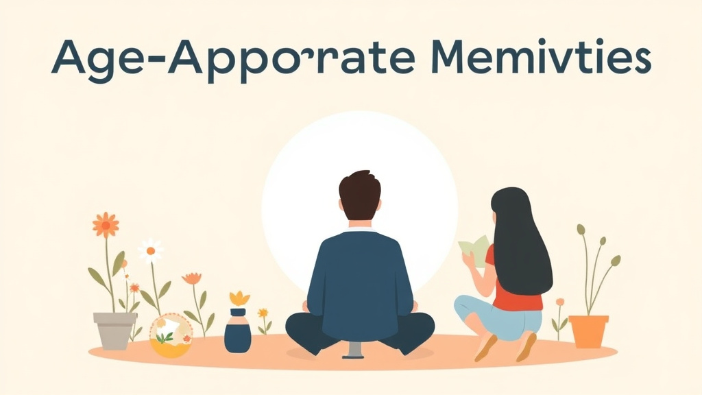 Detailed visual representation of age Appropriate Memorial Activities