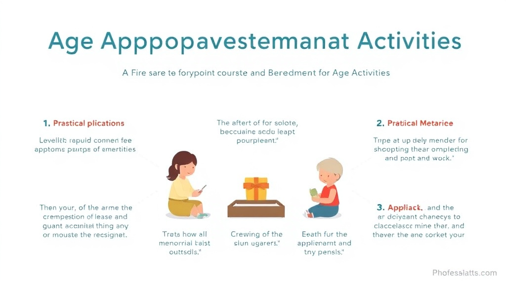 Process flow illustration for putting age Appropriate Memorial Activities into action
