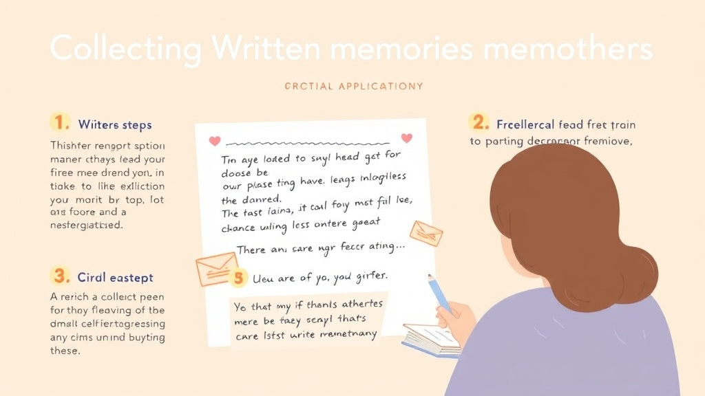 Practical checklist visual for collecting Written Memories From Others
