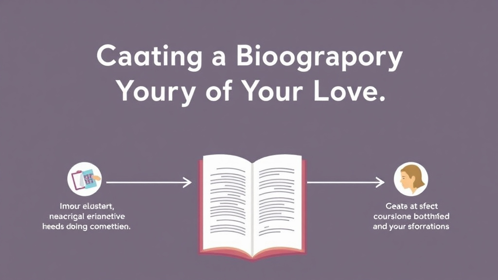 Real-world application diagram for creating a Biography of Your Loved One
