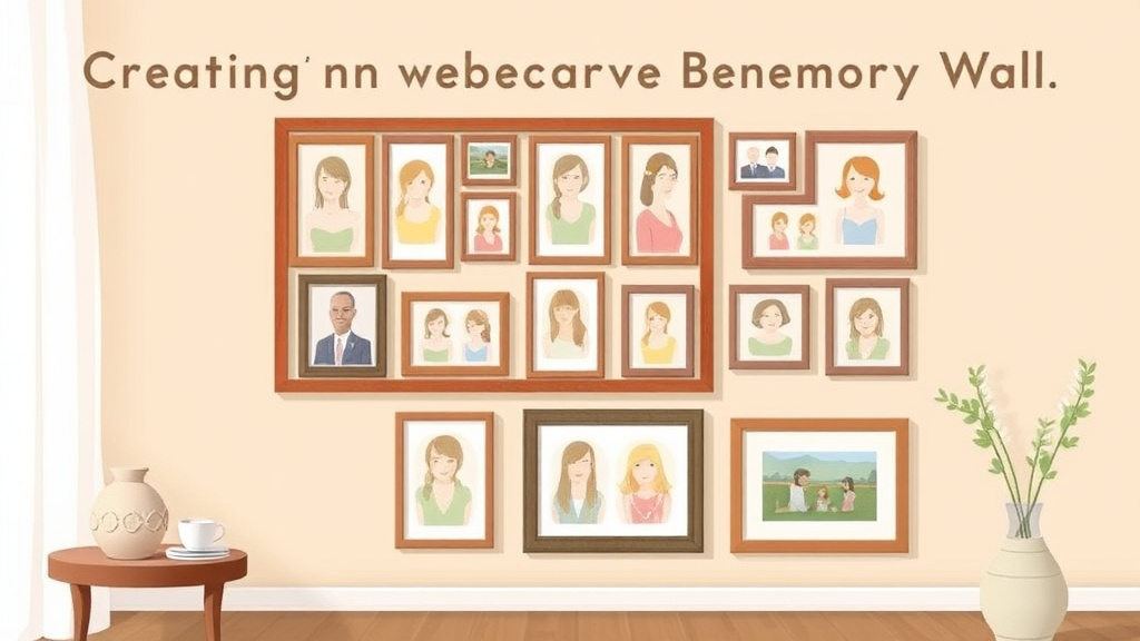 Implementation roadmap for creating a Family Memory Wall with actionable steps