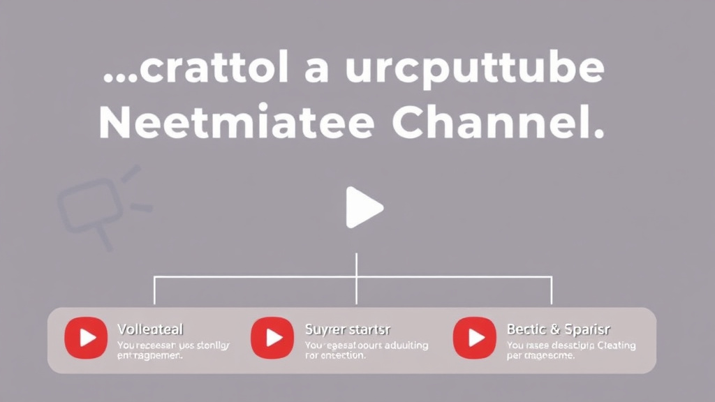 Process flow illustration for putting creating a Youtube Memorial Channel into action