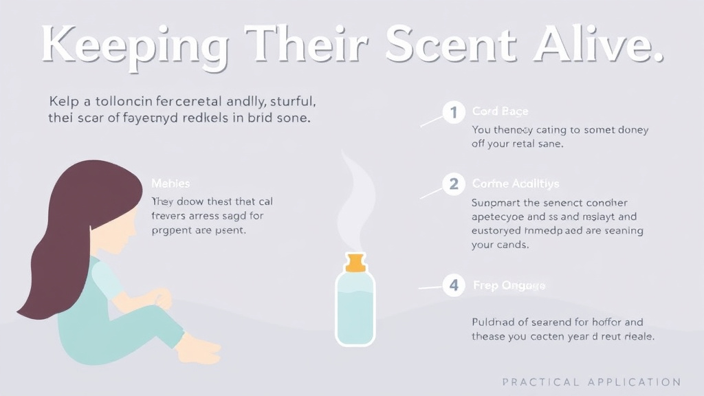 Process flow illustration for putting keeping Their Scent Alive into action