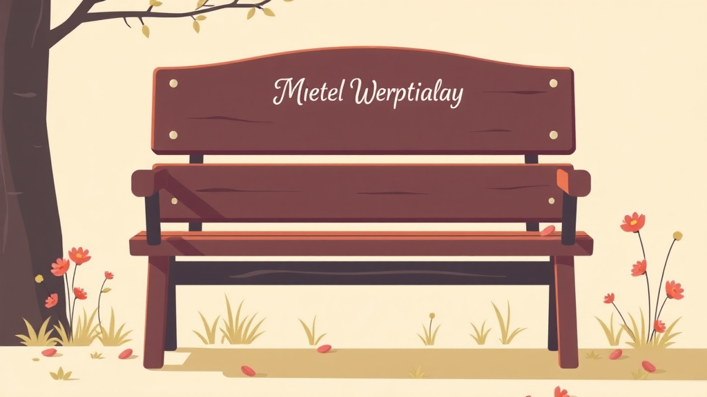 An informative visual explaining memorial Bench or Plaque Ideas for beginners and professionals