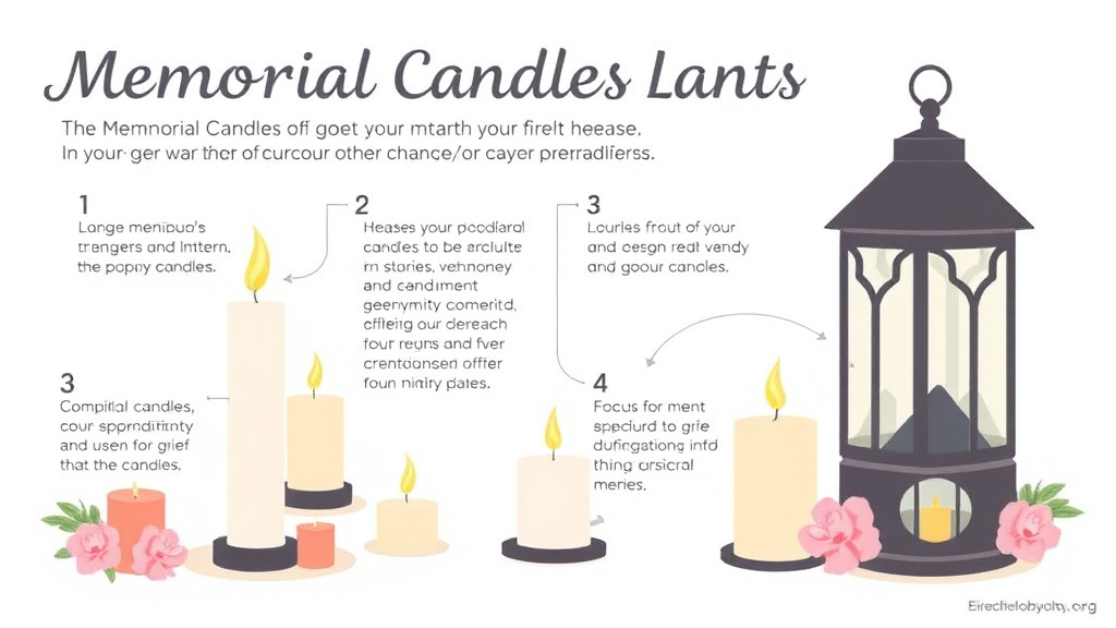 Process flow illustration for putting memorial Candles and Lanterns into action