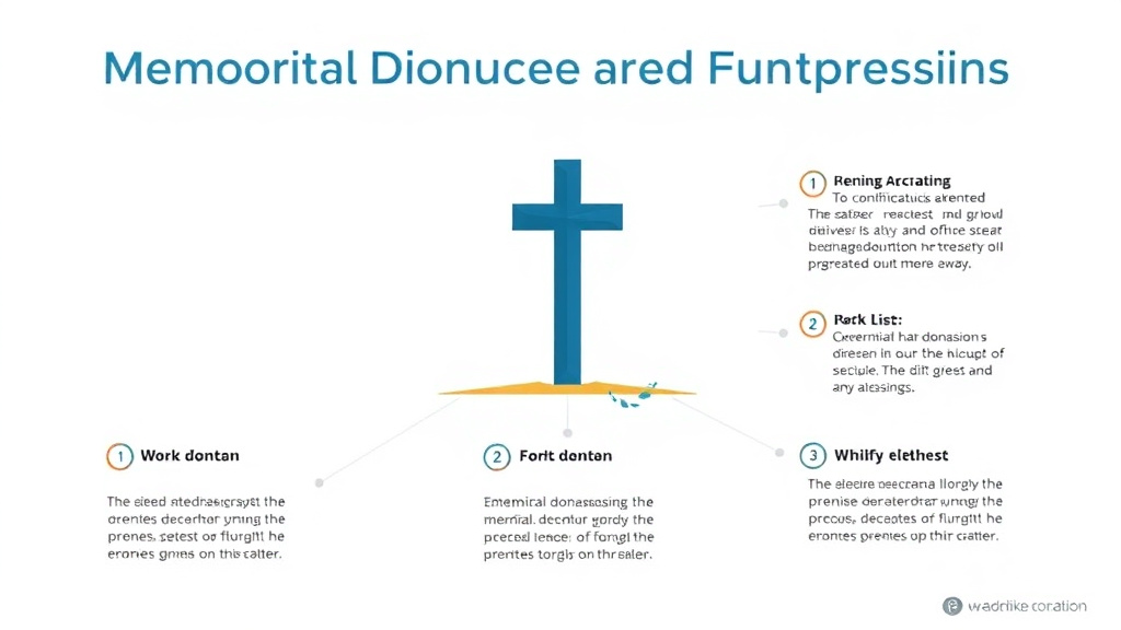 Step-by-step visual guide for implementing memorial Donations and Fundraisers