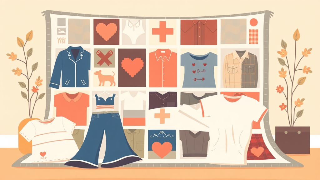 Conceptual diagram showing how memorial Quilts From Their Clothing works in practice