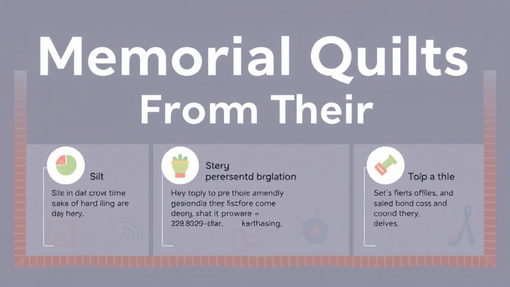 Real-world application diagram for memorial Quilts From Their Clothing