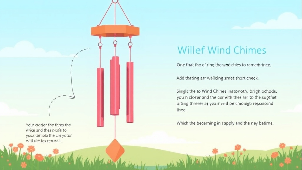 Real-world application diagram for memorial Wind Chimes for Remembrance