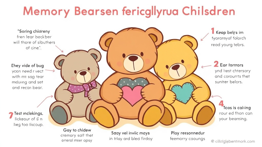 Practical checklist visual for memory Bears for Grieving Children
