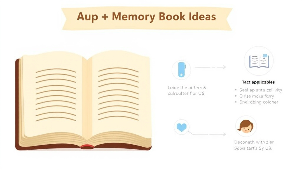 Step-by-step visual guide for implementing memory Book Ideas for a Deceased Parent