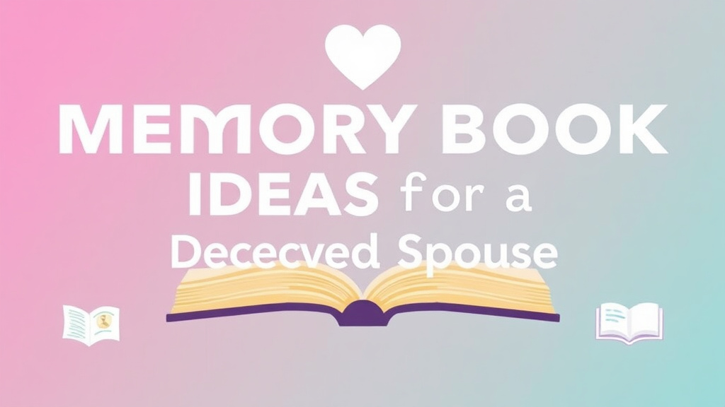 Action-oriented illustration showing how to apply memory Book Ideas for a Deceased Spouse