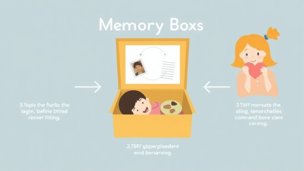 Practical workflow diagram for memory Boxes for Grieving Children