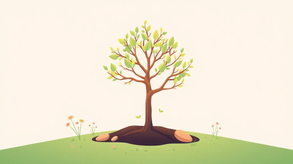Conceptual diagram showing how planting a Memorial Tree works in practice